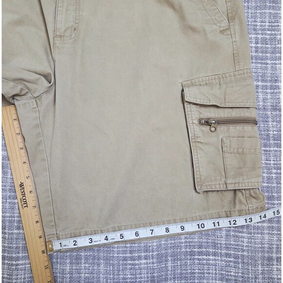 Columbia XCO Cargo Shorts Men’s XL Cotton 10" inseam Khaki/Beige - Picture 4 of 8